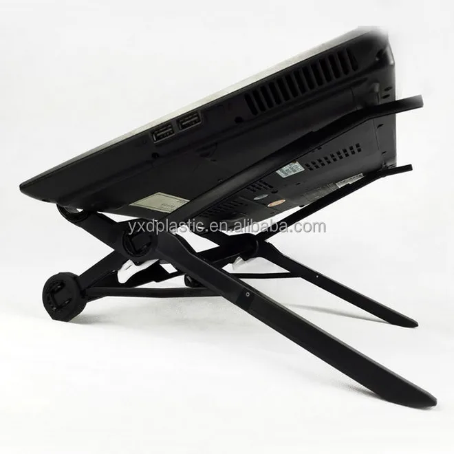 Portable and Convenient Foldable Ergonomics Laptop Stand Adjustable Notebook Stand with Plastic and Metal Materials