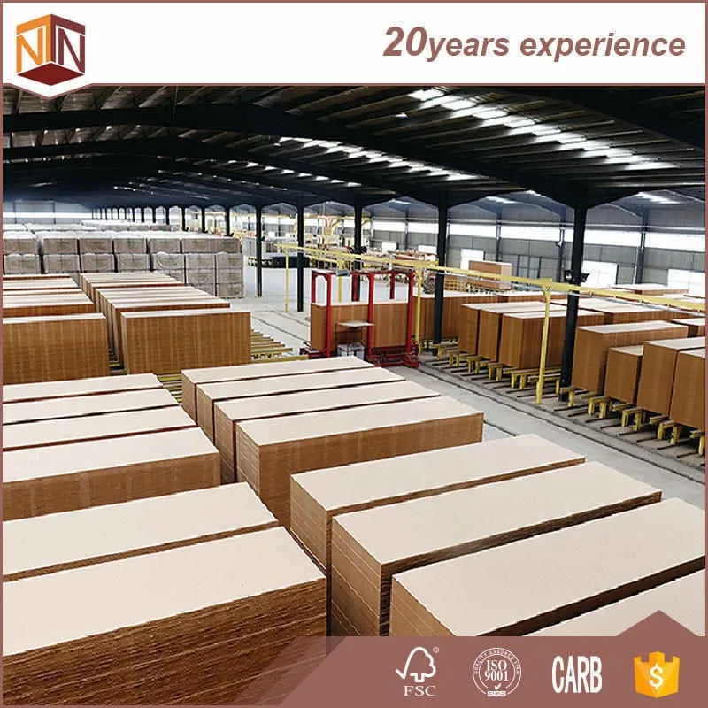 18 мм Тополь древесина волокно сырье mdf простой mdf для резьбы