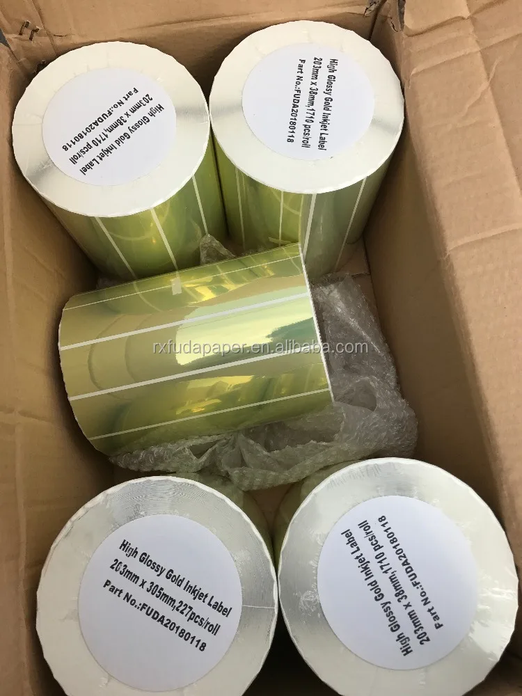 
Shine Glossy Golden Inkjet label for primera lx900, lx2000,KIARO,C7500,VP700,Afinia L301 