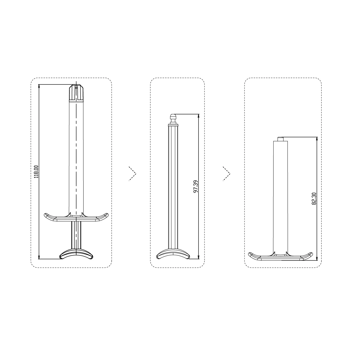  2ml disposable dental syringe with plastic luer-lock pre-bent needle