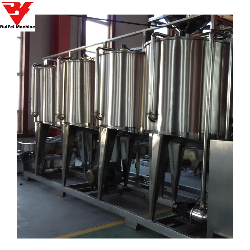 Steaming Heating Double Jacketed Mixing Tank With Agitator