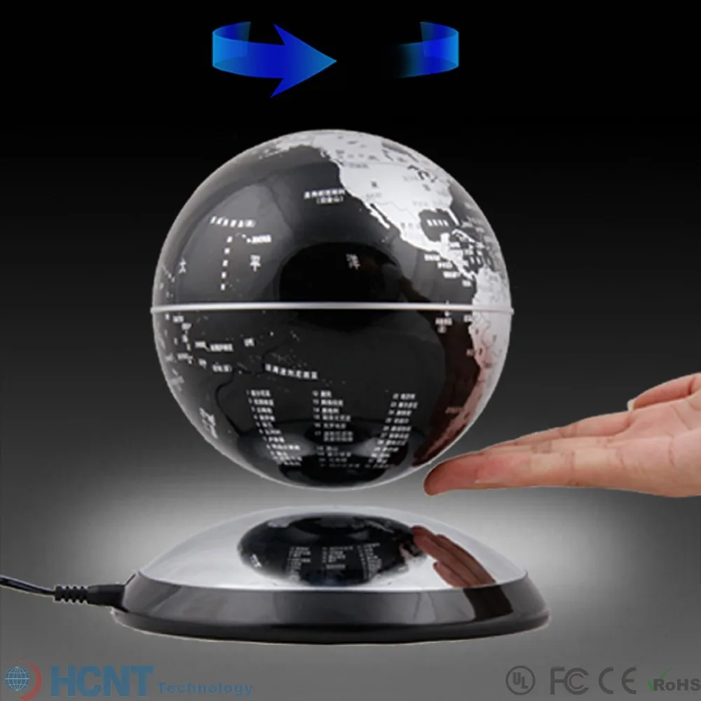 
Wholesale magnetic floating virtual world map globe for birthday gift 