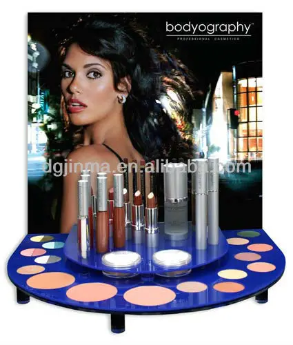 Wholesale L Shape Acrylic Eyeshadow Palette Display Stand Acrylic Eyeshadow Display For Counter