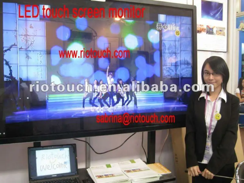 riotouch оборудования и сделай сам 47 дюймов до 84 дюймовый светодиодный сенсорный экран монитора с дополнительный пк