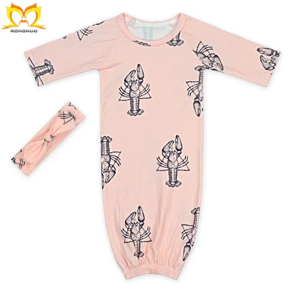 2017 Cheap Children's Sleeping Dress Designs for Girls Blank Style Children's Clothes Headband and Sleeping Bag