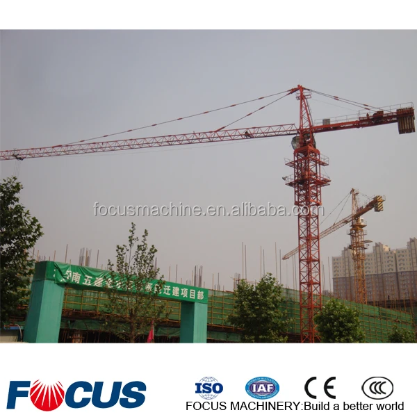 Heavy Duty Luffing Jib Tower Crane with 32t loading capacity
