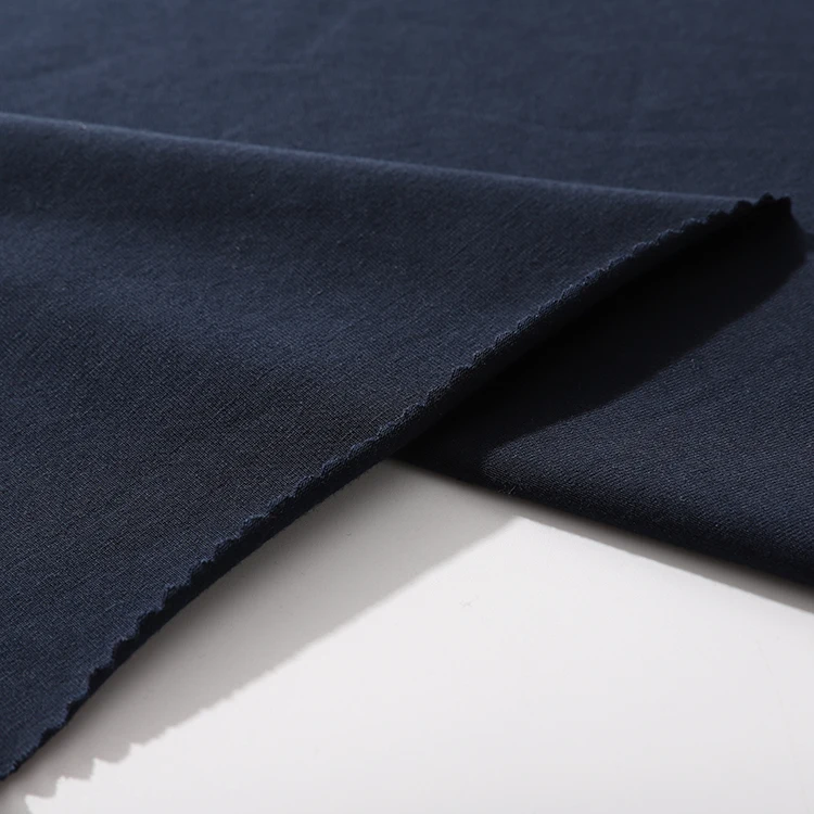 
190GSM single jersey reflective 95 cotton 5 spandex fabric 
