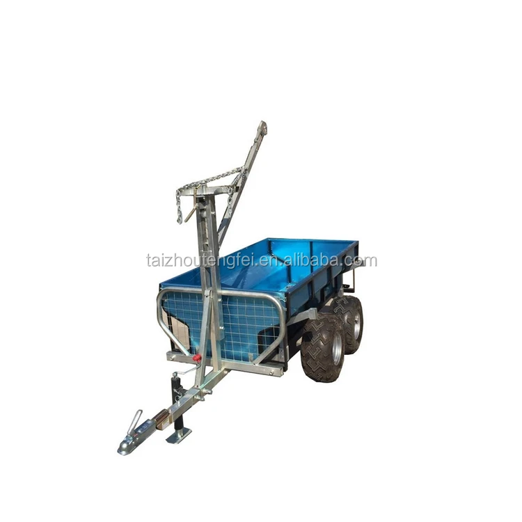 Factory supplier utility farmer atv big plastic dump cargo trailer