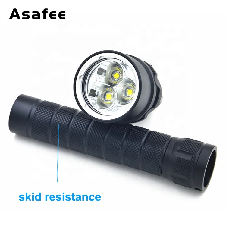 2400lm dive lamp torch Waterproof underwater led Diving Flashlight rechargeable