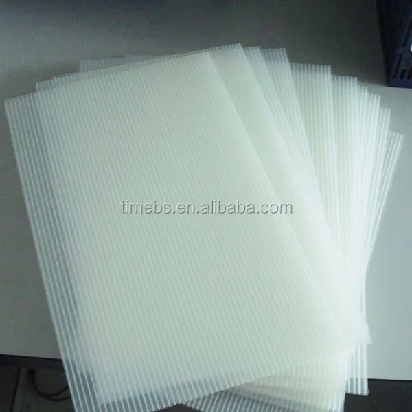 Factory Corrugated PP Plastic Laminate Sheet Transparent 4X8