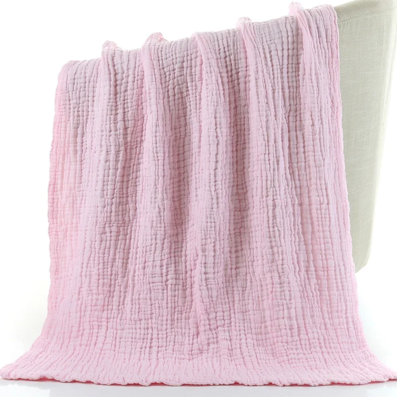 6 Layer Muslin Cotton Dual Warm Baby Blanket and Bath Towel Muslin Baby Swaddle Receiving Blanket Flannel Fabric CLASSIC Adults