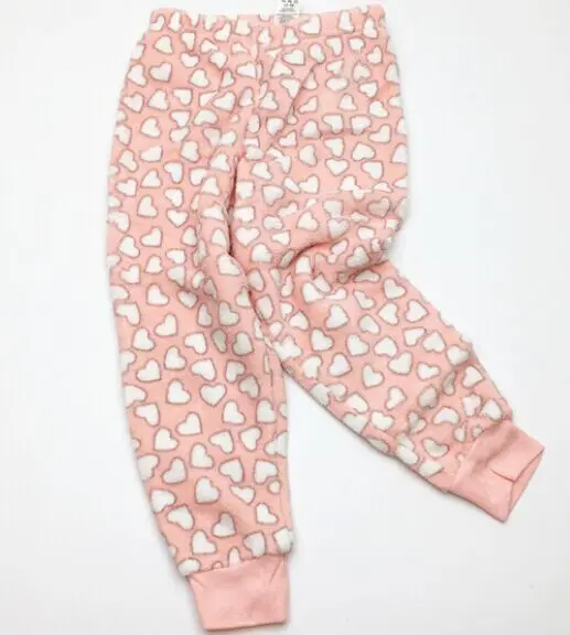 
girls fleece thermal pajama sets sleeping suits 