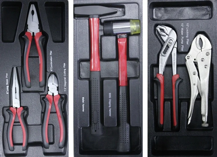 220Pcs 6/7 Drawers Car Repairing Metal Tool Cart