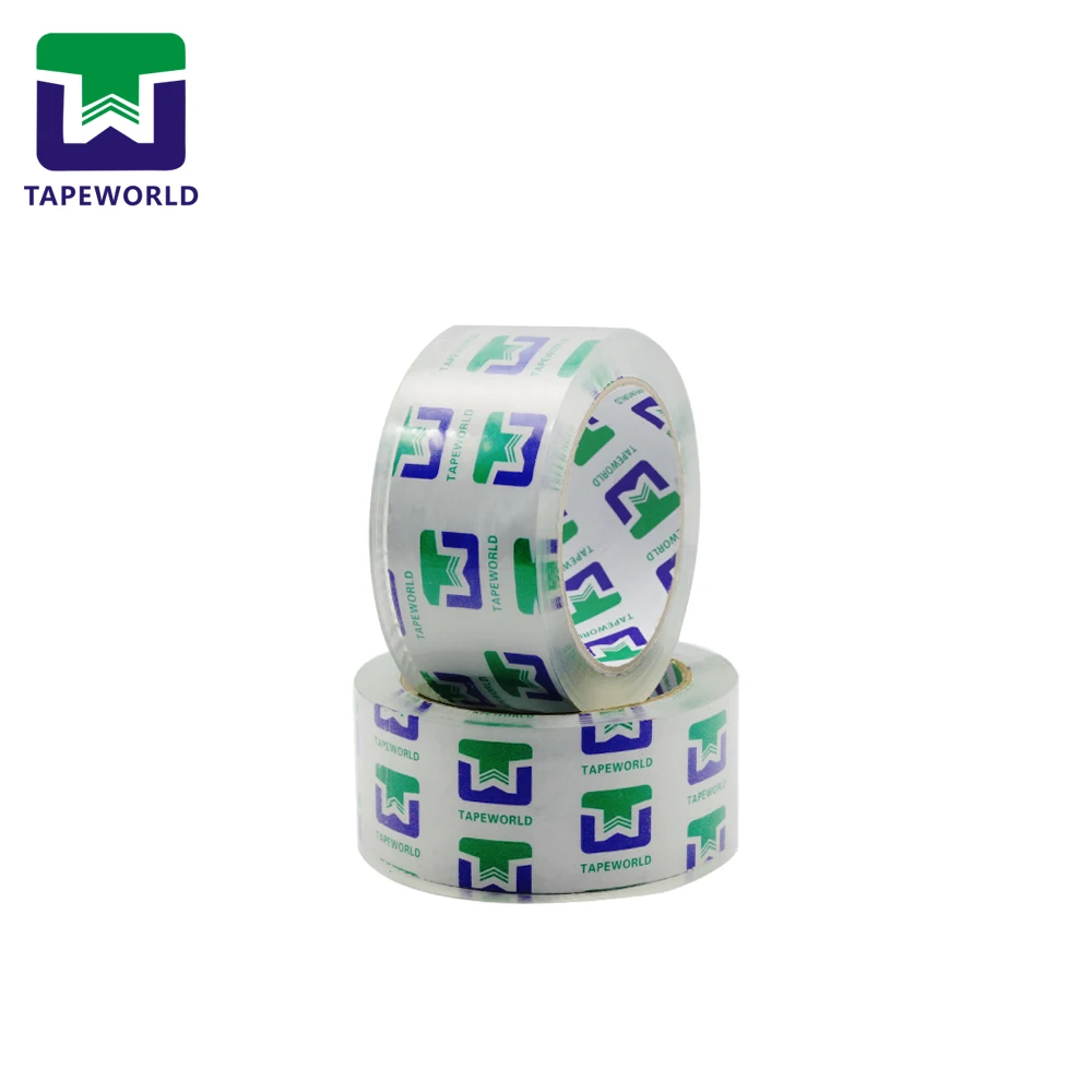 Crystal clear bopp packing tape customized brand