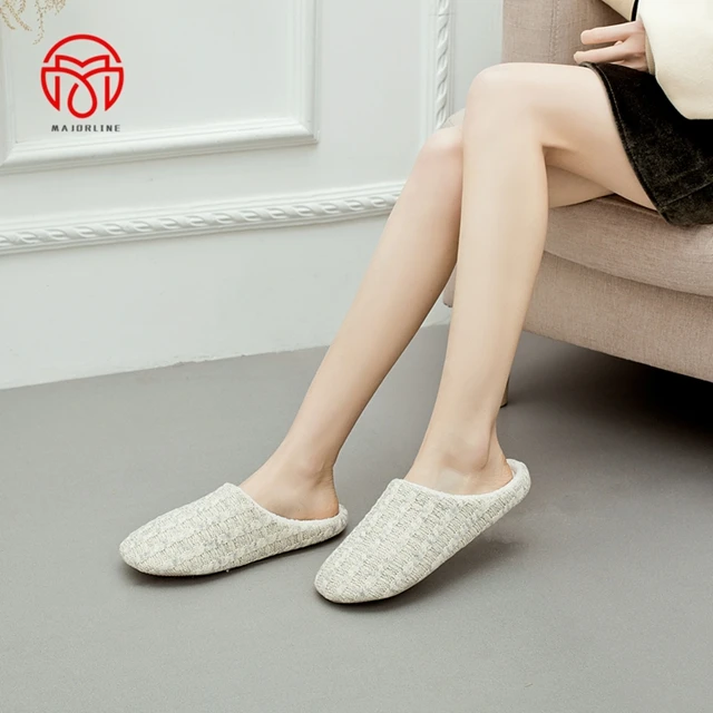 winter products custom house indoor cashmere woman slippers