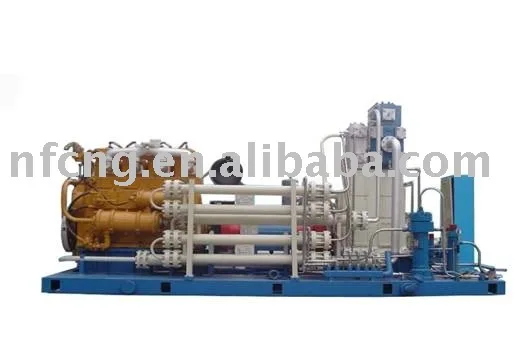 Стандартная заправочная станция, компрессор СПГ, привод с газовым двигателем