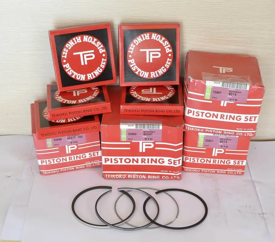Wholesale Piston Ring NPR/TP/RIK for Excavator Engine 4BD1/6BD1/6BG1/ 4HK1/6HK1/6SD1/6WG1/J05/J08 18392 18562 42815
