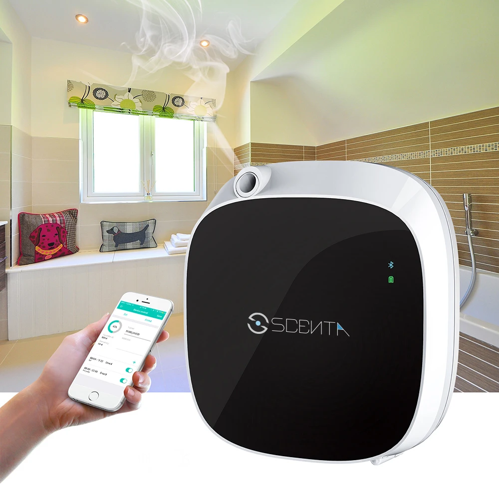 SCENTA Battery Operated Commercial Small Room Air Freshener Wall Mounted Aroma Diffuser Scent Machine For Toilet