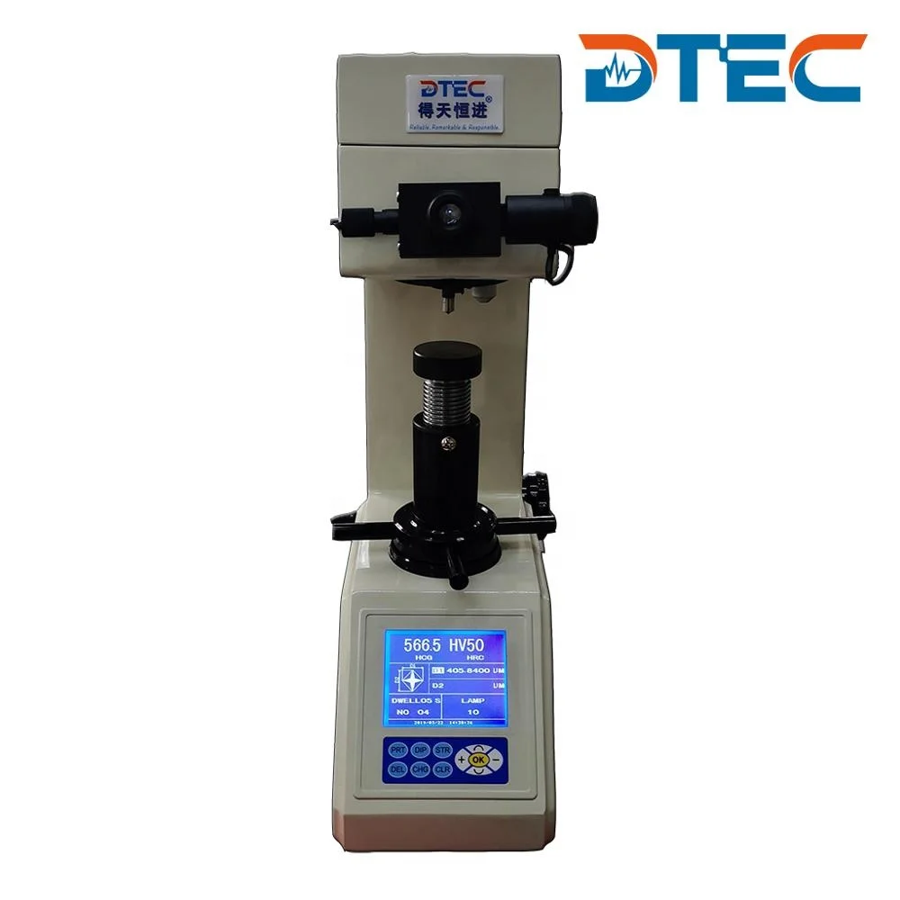 DTEC DHV-10D Digital Large Screen Vickers Hardness Tester Desktop Type for Metal Hardness Test in Laboratory