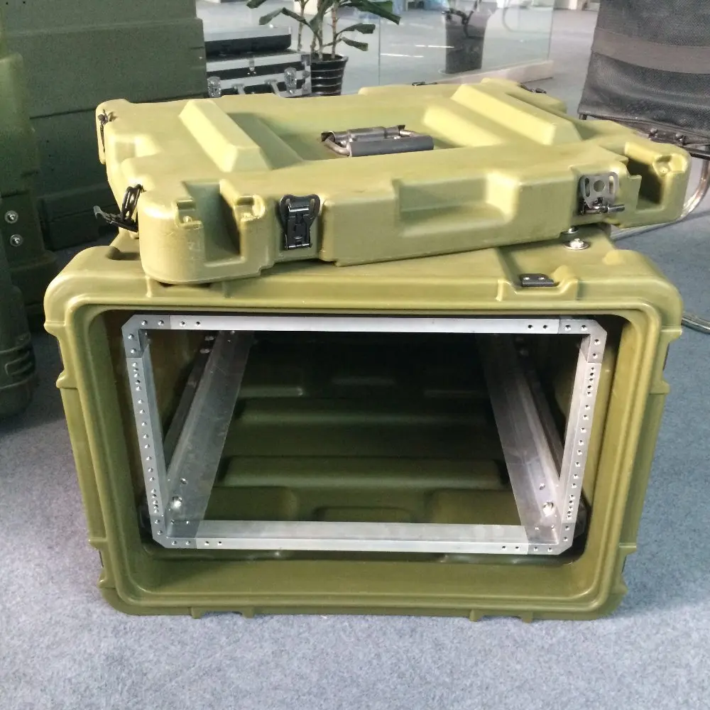 China supplier Tricases new products  anti-shock 19 inch 6U double rack mount case