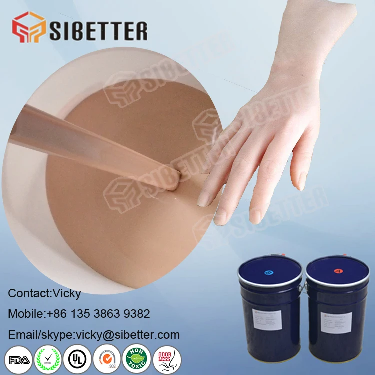 Skin Safe Lifecasting Liquid Silicone Rubber for Prosthetic Finger
