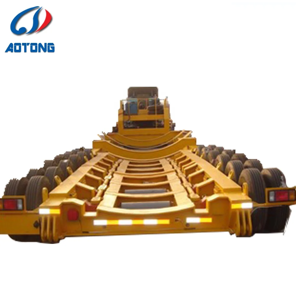 Goldhofer type 300 tons capacity hydraulic multi axle low bed self propelled modular transporter truck trailer