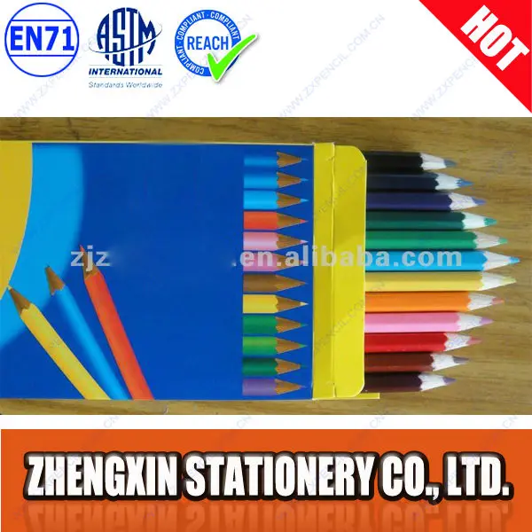 
china custom wooden Colored Pencil Set in Tin Box 