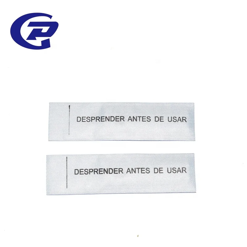 EAS 58KHz Security AM Anti-theft Woven Clothing Label Sew-in label With DR Label