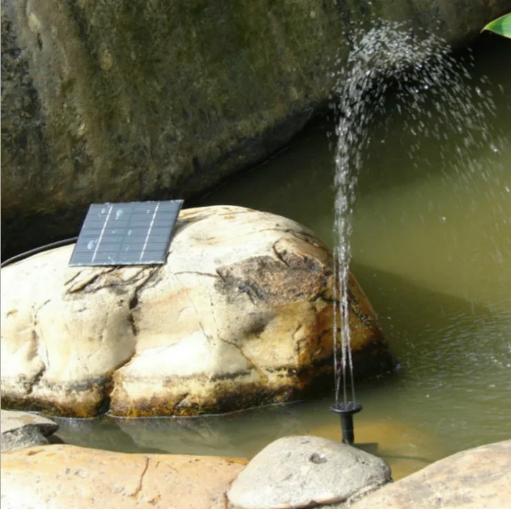 Outdoor Pool Fountain Pond Garden Small Mini Powerful Deep Well Submersible Dc Solar Powered Water Pump For Spray