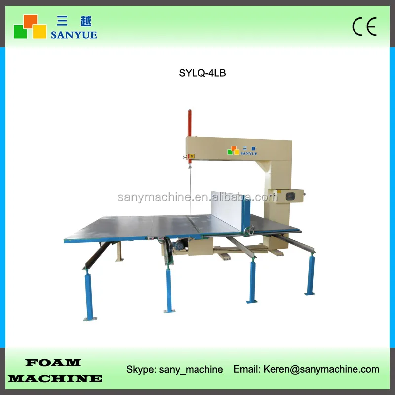 Vertical Bandsaw Foam Sponge Cutter Machine