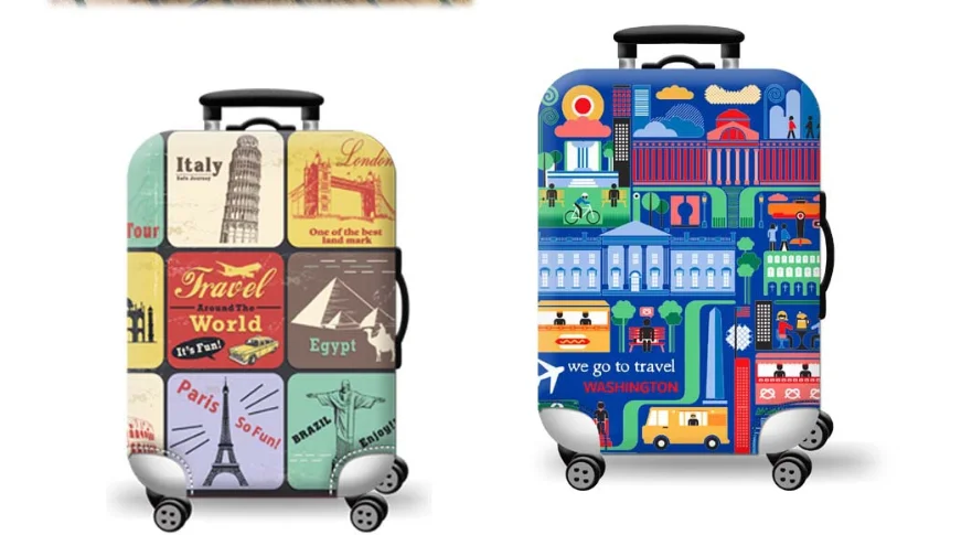 New item travel luggage bag set Luggage protective cover trendy luggage cover for sale