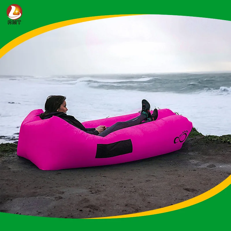 Lazy air sofa inflatable bag hammock camping sleeping bag Durable 210T Ripstop