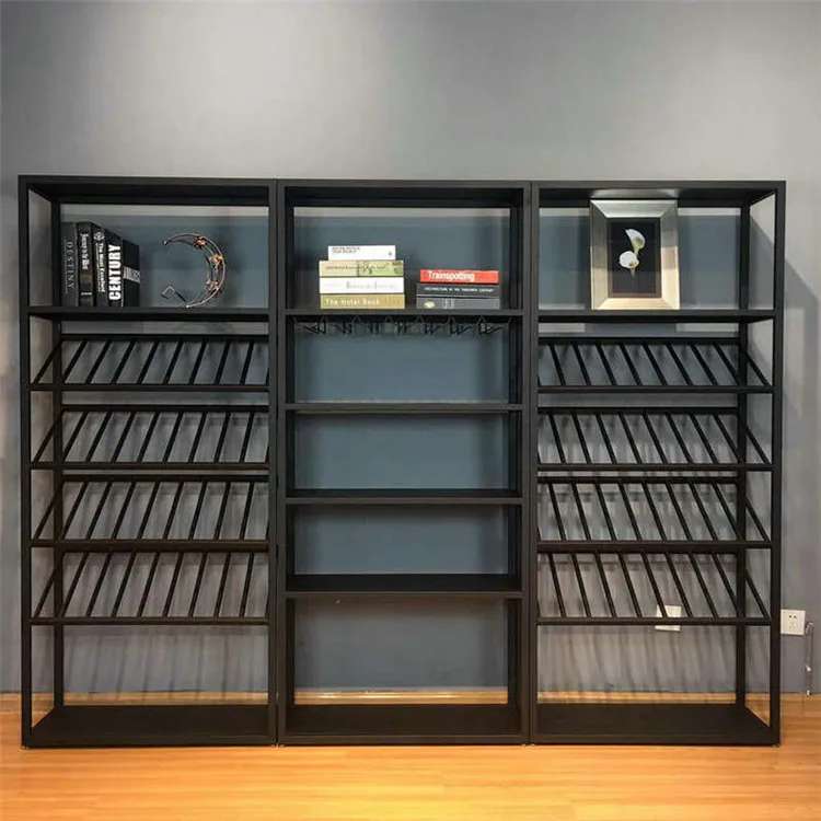 Wine Rack Display Shelf Wine Racks Metal Display Stand For Retail