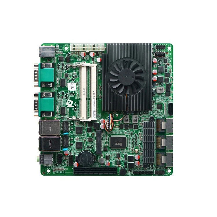Новейший встроенный двухъядерный процессор Intel Celeron 3865U/1,8 ГГц с поддержкой двойной тонкой Мини-материнской платы ITX LAN