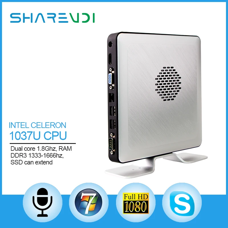 Стабильный классе mini pc K390N dual core 1037U поддержка hd 1080 P видео