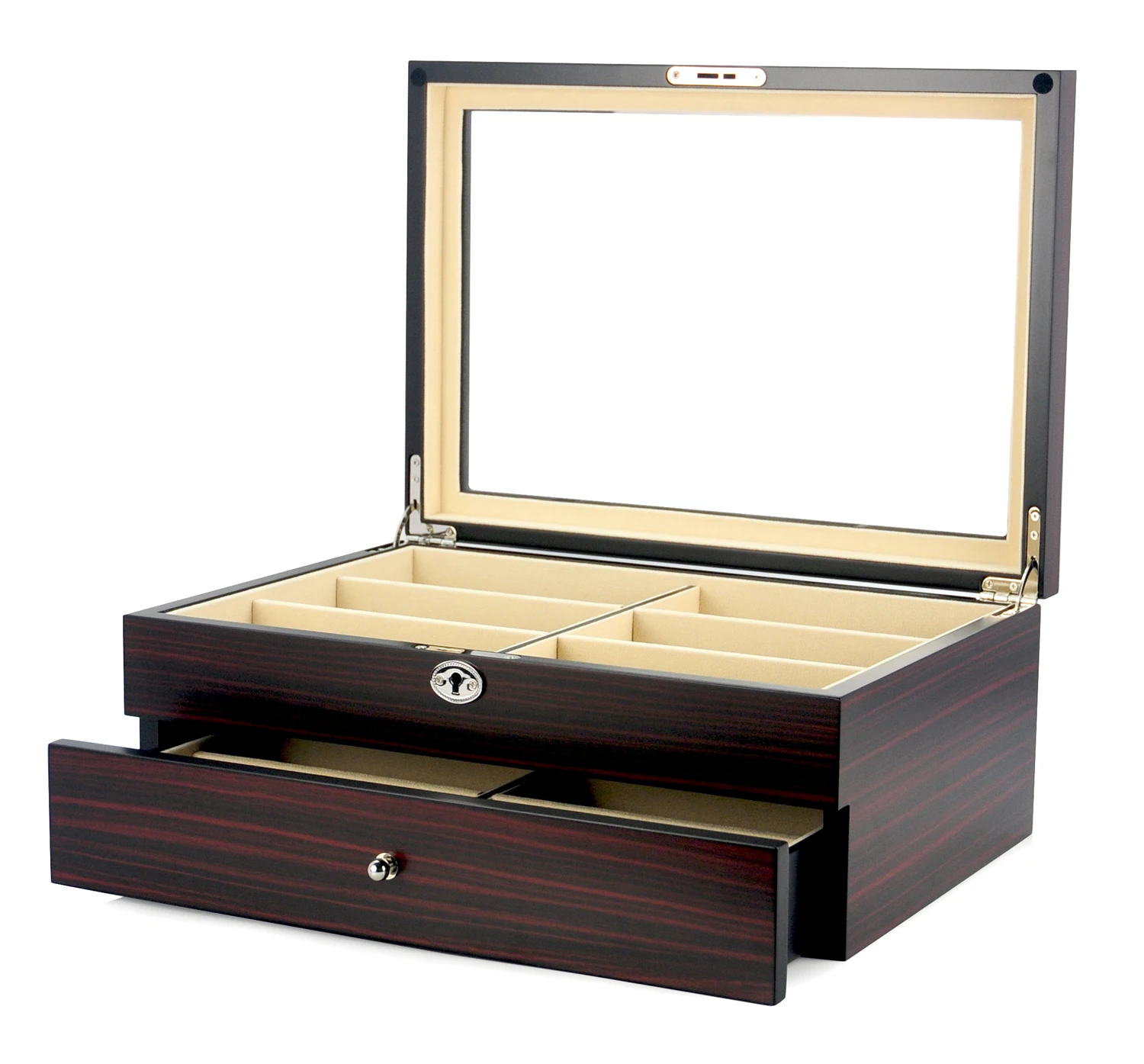 Деревянная коробка для хранения солнцезащитных очков 12 пар