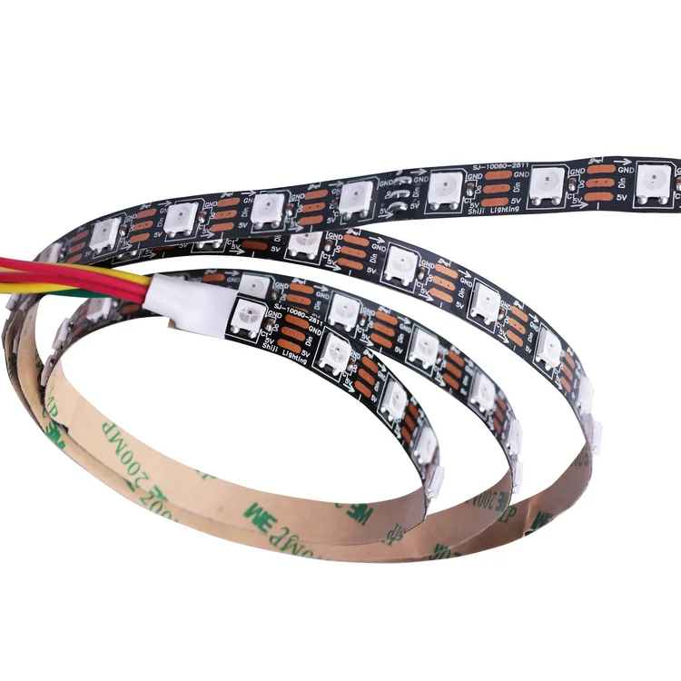 5V WS2812 WS2812B 2812b SK6812 60Leds SMD 5050 RGB Digital Addressable Pixel Led Flexible Strip