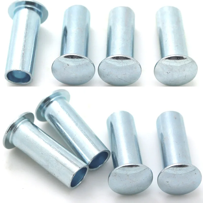 best-selling flat round head iron semi tubular rivet GB873 zinc plated