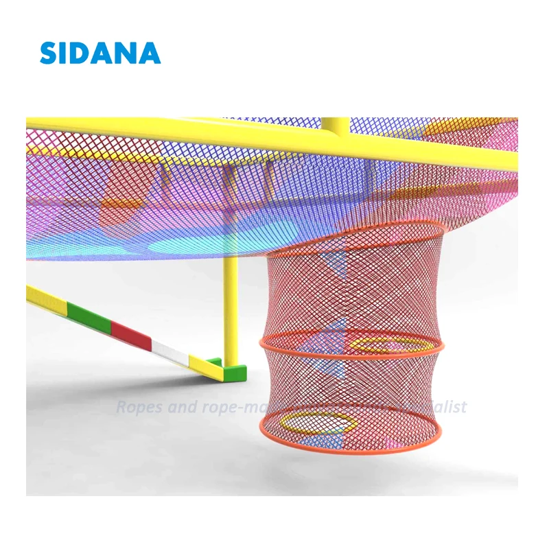 Customized Kids Indoor Soft Playground Colorful Climbing Honeycomb Net