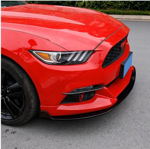 for Ford Mustang Front Fog Light Frame Eyebrow Cover Trim 2015-2017