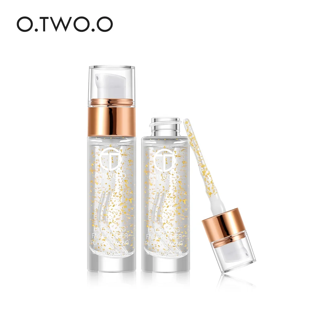 O.TWO.O 24k Rose Gold Anti-Aging Moisturizer Face Care Makeup Primer 18ml Liquid Oil Makeup Base