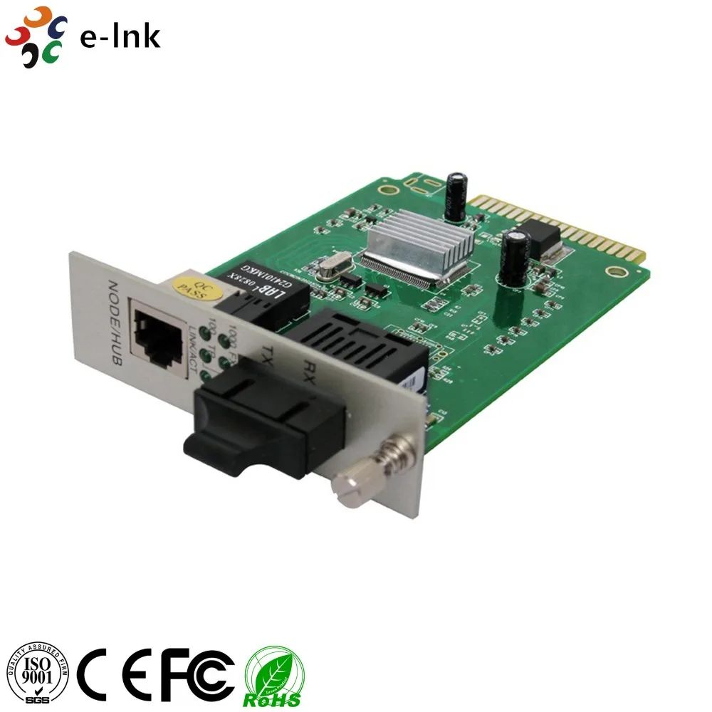 10/100/1000 м один режим SC Тип карты Media Converter