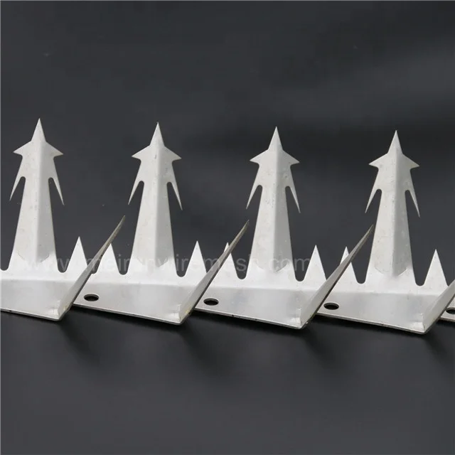 Anping Factory Security barbed nail on top wall razor spikes fencing anti climb wall spike price