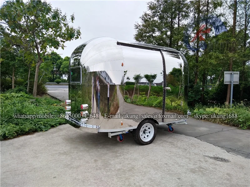 UKUNG new designed AST-210 stainless customized hot dog food cart