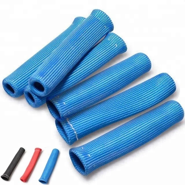 Fiberglass Heat Protector Insulating Fire Sleeve spark plug wire heat shield