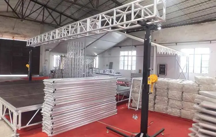 aluminium truss light tower power transmission line tower