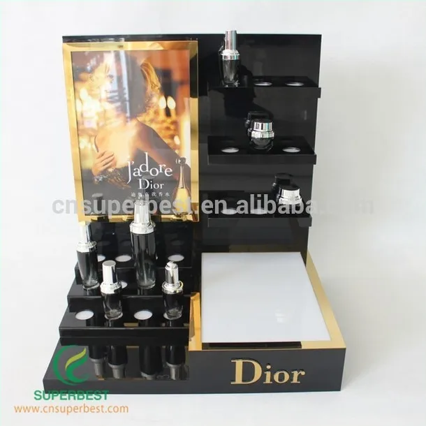 Black mac acrylic makeup display stand