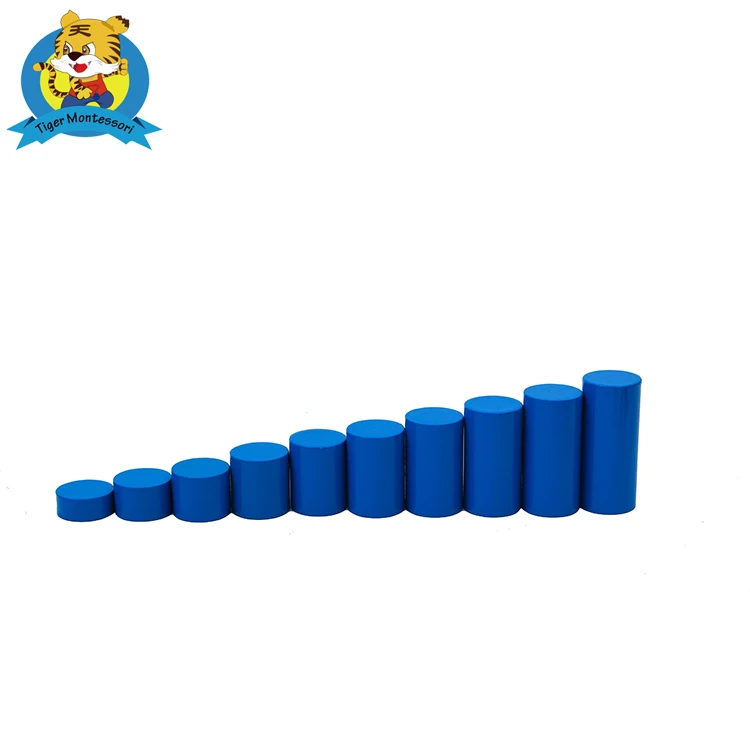 Wooden educational toy Montessori Materials AMI standard Knobless Cylinders (Set of 4)