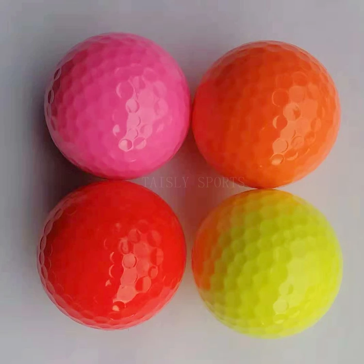 
low price golf ball green color tournament ball 