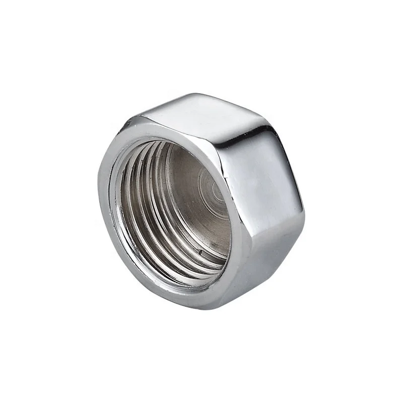 High quality chrome plated brass hexagonal union nut